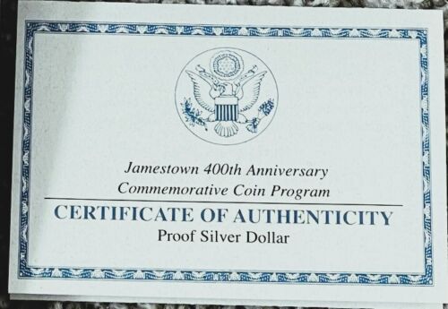 2007 P Jamestown 400th Anniversary PROOF Silver Dollar PROOF - Picture 5 of 5