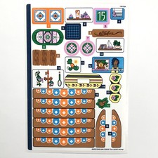 LEGO STICKER SHEET 41702 Canal Houseboat Friends Decals Stickers