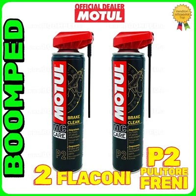 SPRAY MOTUL P2 sgrassante pulitore DISCHI FRIZIONE FRENO Auto Moto 2X400 02MO23