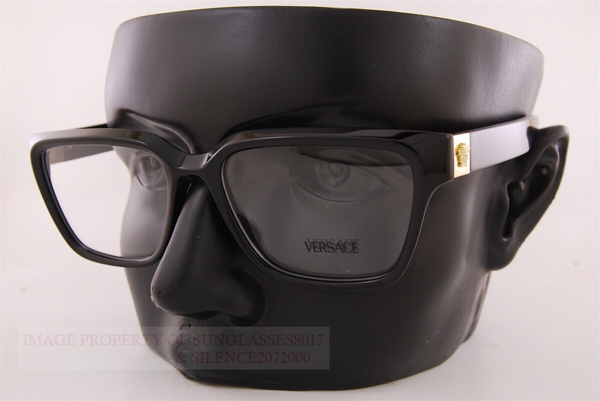 VERSACE 長方形フレムメカネ 0VE3357 GB1 Versace 3357 GB1 Glasses - US