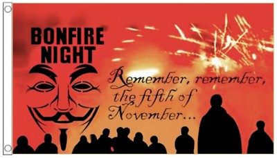 Bonfire Night Polyester 5'x3' Flag