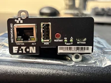 Eaton Network-M2 Remote Management Adapter Gigabit Ethernt 744-A3983 - Used