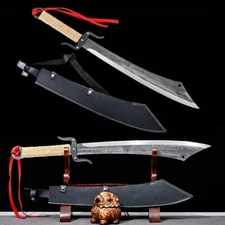 Battle Ready Broadsword Anti-Japan War Sword Chinese Saber Knife Red Army Da Dao