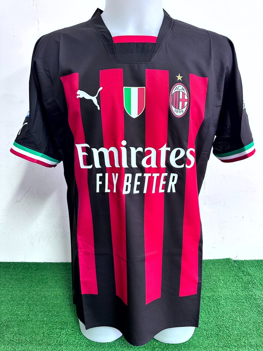 Maillot Milan AC Theo Hernandez - Match Worn Issue 2022/2023 - Avec COA