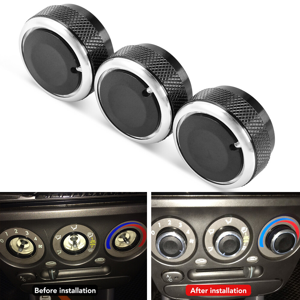 3pcs Car Air Conditioning Heat Control Switch AC Knob for Ford Focus 05