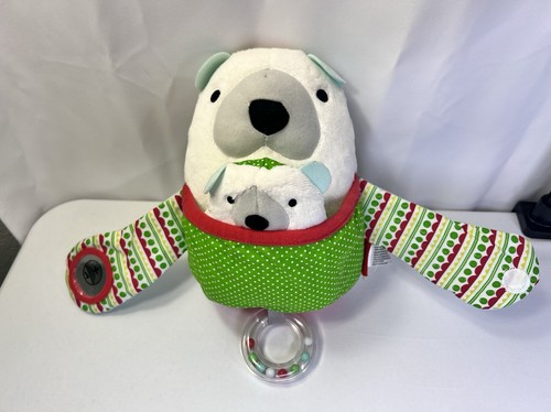 NWOT-Skip Hop Hug & Hide Polar Bear Crinkle Plush Rattle Toy - Picture 3 of 8