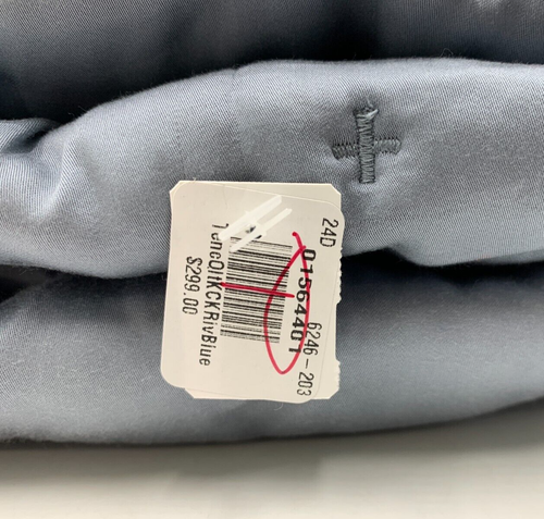 Pottery Barn Tencel Lyocell Quilt Riviera Blue King Cal King #145A - Picture 4 of 6