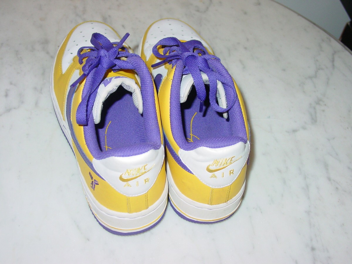 Nike Air Force 1 Kobe 8 ホワイト/イエロー/パープル 2009 Nike Air Force One 