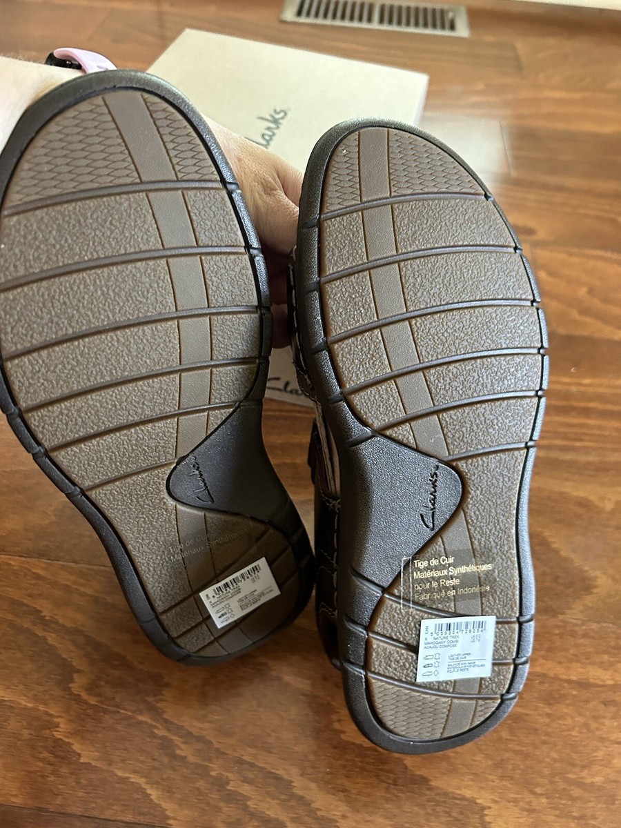 Clarks Men\'s, Nature Trek Sandal Brown Mahogany Leather Adjustable‎ NEW 7 M s-l1200.jpg main image 2
