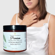 Fra Fra's Naturals | Premium Anti-itch Whipped Raw African Shea Butter - 16 oz