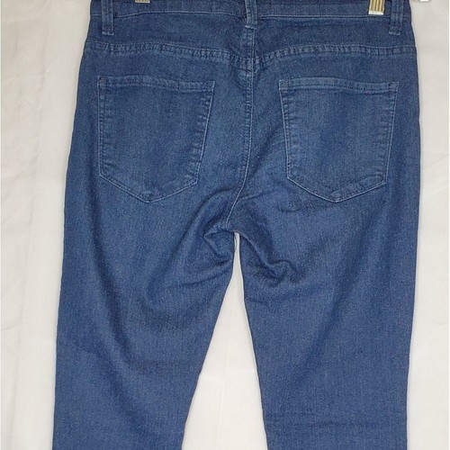 Forever 21 womens Blue Jeans size 26 inseam 27 mid rise 8 in distressed READ - Picture 4 of 7
