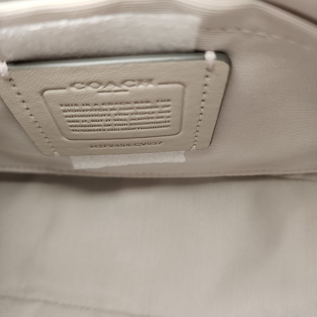 NWT COACH CV937 TERI SHOULDER BAG Crystal Silver | eBay