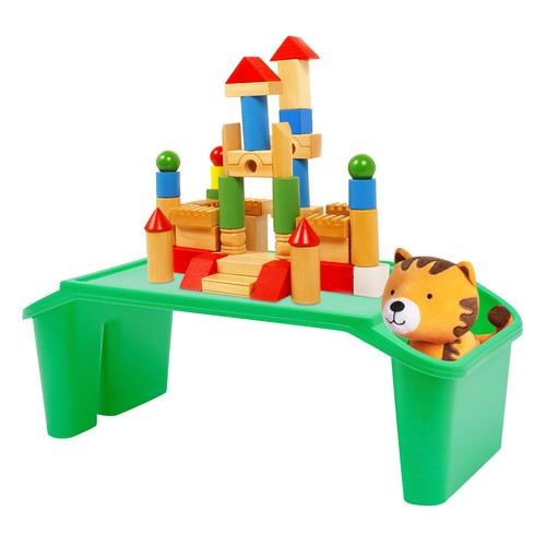 Bandeja de escritorio rectangular para niños 12 piezas mesa de cama portátil para regazo con bolsillos laterales - Imagen 4 de 13