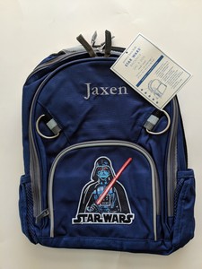 Pottery Barn Kids Backpack Star Wars Darth Vader On Front Jaxen