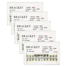 dental orthodontic mental bracket brace mini mbt 018 345 hooks CE FDA 20 packs