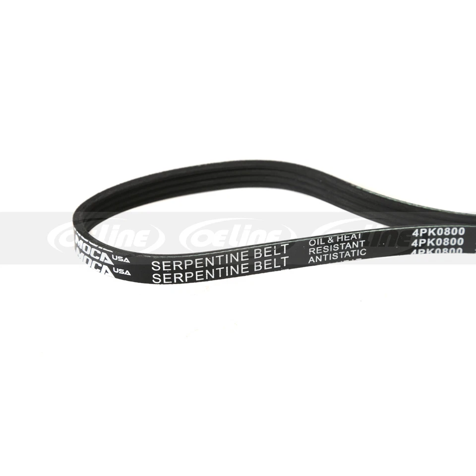 Fit 95-97 Geo Tracker 1.6L EPDM Serpentine Drive Belt 2pcs set for Alt-AC-PS - Image 4 of 4