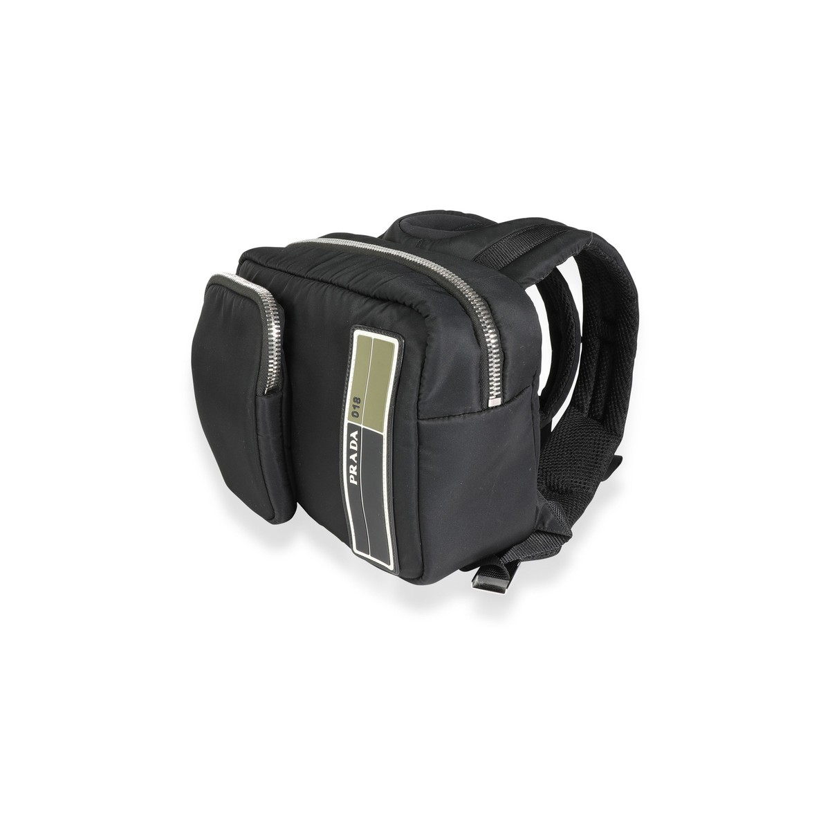 PRADA ブラック バックパック* Black Re-Nylon and Saffiano leather backpack | PRADA
