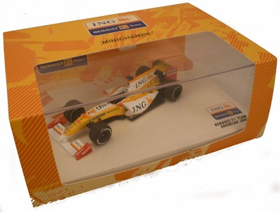car 1//43 MINICHAMPS ING RENAULT R29 #7 RACE CAR 2009 ALONSO NEW BOX