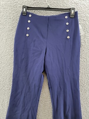 Jones New York High Rise Bootcut Sailor Pants Womens 6 Navy Jones New York High Rise Bootcut Sailor Pants Womens 6 Navy