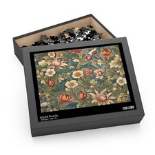 Rompecabezas botánico inspirado en William Morris Floral Bliss inspirado en la naturaleza (500 piezas)