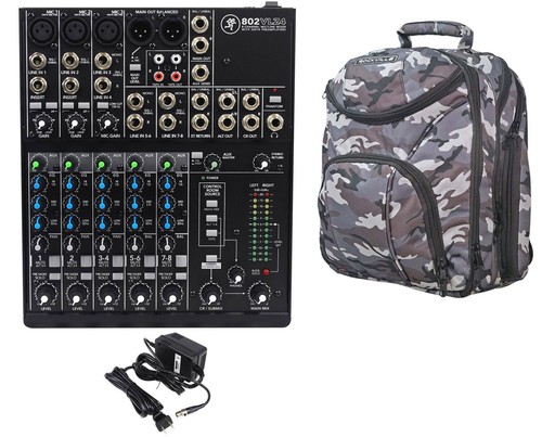 Mackie 802VLZ4 8-Kanal Kompakt Analog Mixer mit 3 ONYX Vorverstärkern + CAMOPACK Etui - Bild 1 von 11