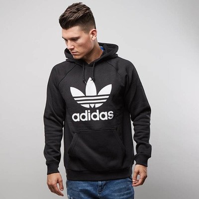 Adidas Mens Originals Trefoil Sweatshirt Fleece Slim Medium New