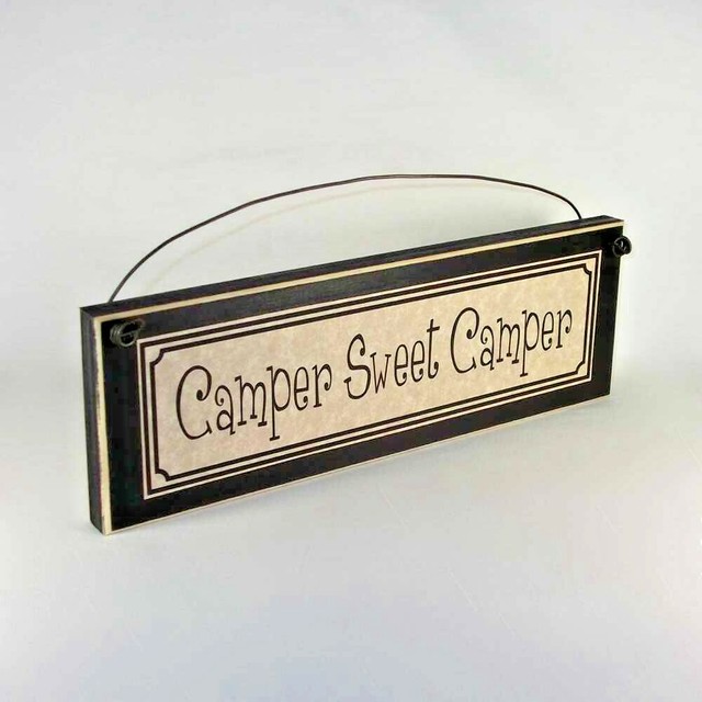 Crowded Camper Empty Castle CAMPER SIGN Wall Plaque Camping Campsite