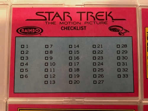 Star Trek 1979 The Motion Picture Rainbo Bread Complete (33) Trading Card Set - Picture 7 of 7