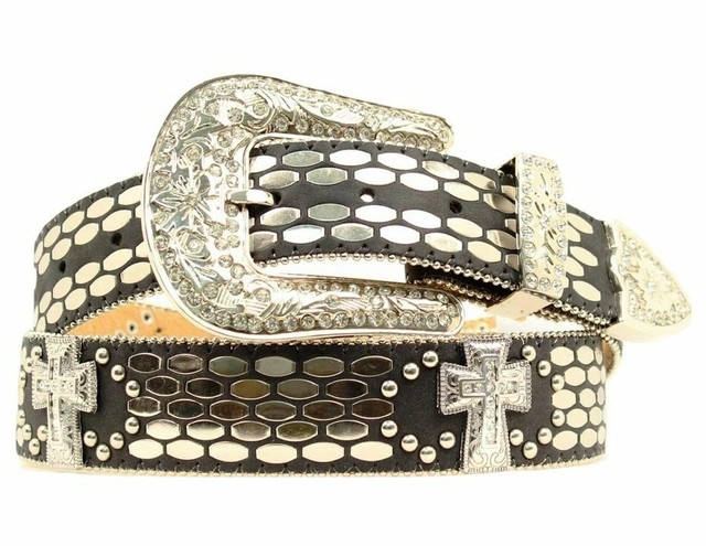 ariat crystal belt