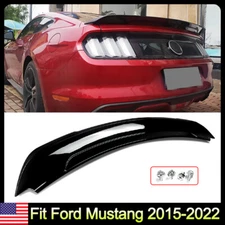 Gloss Black Rear Trunk Spoiler Wing Lip For Ford Mustang GT350 Coupe 2015-2023
