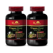 Aceite de cáñamo - ACEITE DE SEMILLA DE CÁÑAMO 1400mg - Pérdida de peso para mujeres, quemador de grasa - 2 Botellas