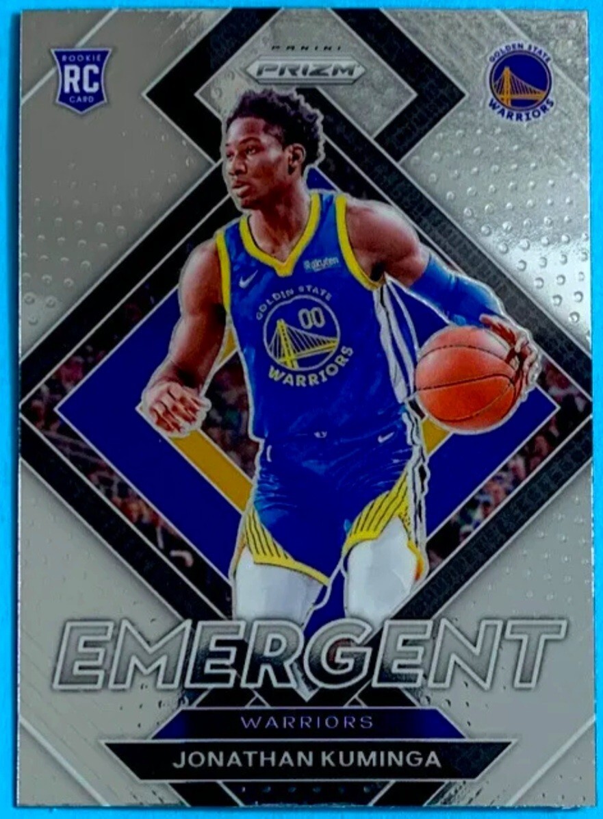 2021-22 Panini Prizm Jonathan Kuminga Emergent Rookie RC #5 Warriors