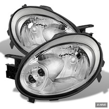 Acanii - For 2003 2004 2005 Dodge Neon Chrome Oe Style Headlights Headlamp Acanii - For 2003 2004 2005 Dodge Neon Chrome Oe Style Headlights Headlamp