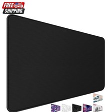 Large Black Desk Pad 31.5" x 15.7" Waterproof Non-Slip for Complete Coverage