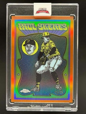 2025 TOPPS CHROME PAUL SKENES ULTRA-VIOLET ALL STARS ORANGE REFRACTOR #D 12/25