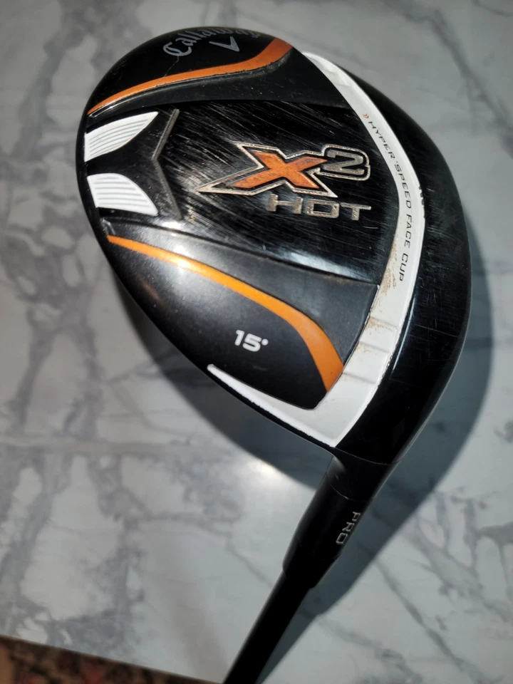 Callaway X2 Hot 3 15° Fairway Wood Aldila Green ATX75 Stif Flex - Image 2 of 4