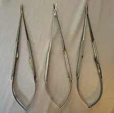 Lot of 3 Mueller microsurgical instruments  NL 3785-033 Iris vm76-6366 CH06125