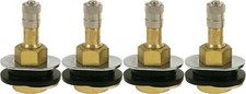 Tr501ov 1-12 Brass Clamp-in Oval Tubeless Tire Truck Valve Stem Pack Of 4