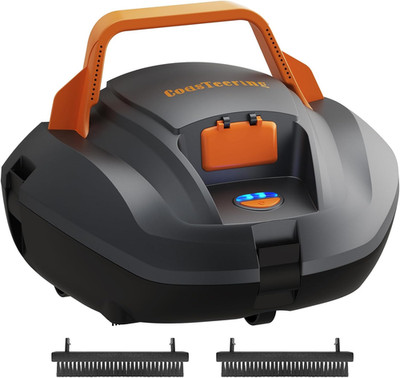 Planet Edge Cordless Pool Vacuum Robot, with 120-Min Runtime, Powerful Dual-Moto