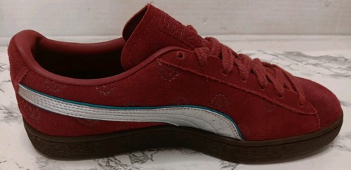 PUMA Suede Red Haired Shanks X Op Lace Up Mens Red Sneakers Casual Shoes 396521 - Picture 5 of 20