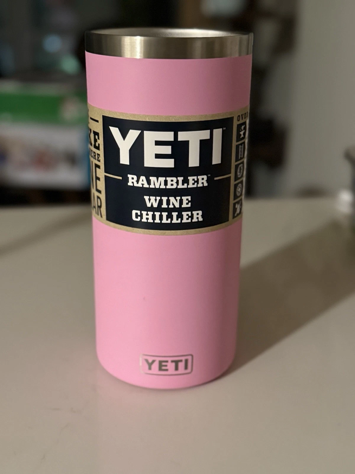 Yeti HARD TO FIND Power Pink Wine Chiller- New With Tags W/Landing Pad