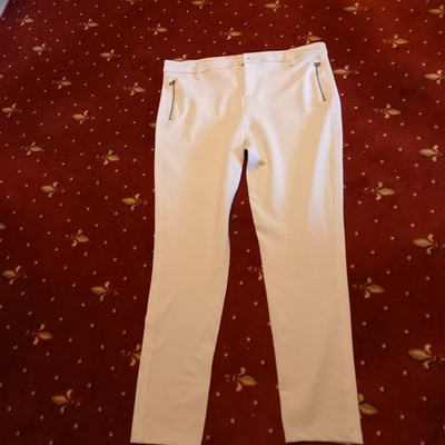 Damenhose cremefarben, neu, 46