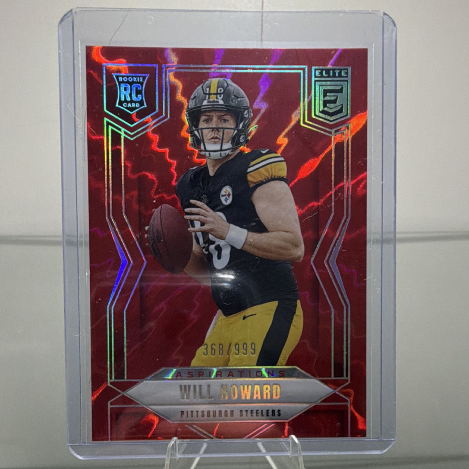 2025 Panini Donruss Elite Aspirations Rookie Will Howard #150/999 Steelers