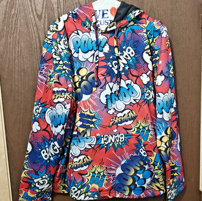 Oh Snap Hoodie Mens M Comic Book Graphic Pullover Superhero Marvel POW NWT