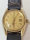 VINTAGE OMEGA SEAMASTER GOLD PLATED WATCH CALF STRAP WORKING STAPLED