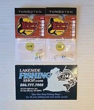 2 PACKS WIDOW MAKER TUNGSTEN ICE FISHING JIGS #12 SCUD MISSLE GLOW CL46