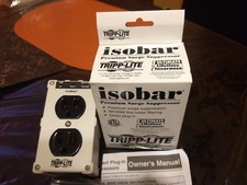 Tripp Lite Isobar 2-Outlet Surge Protector, Direct Plug-In IBLOK2-0