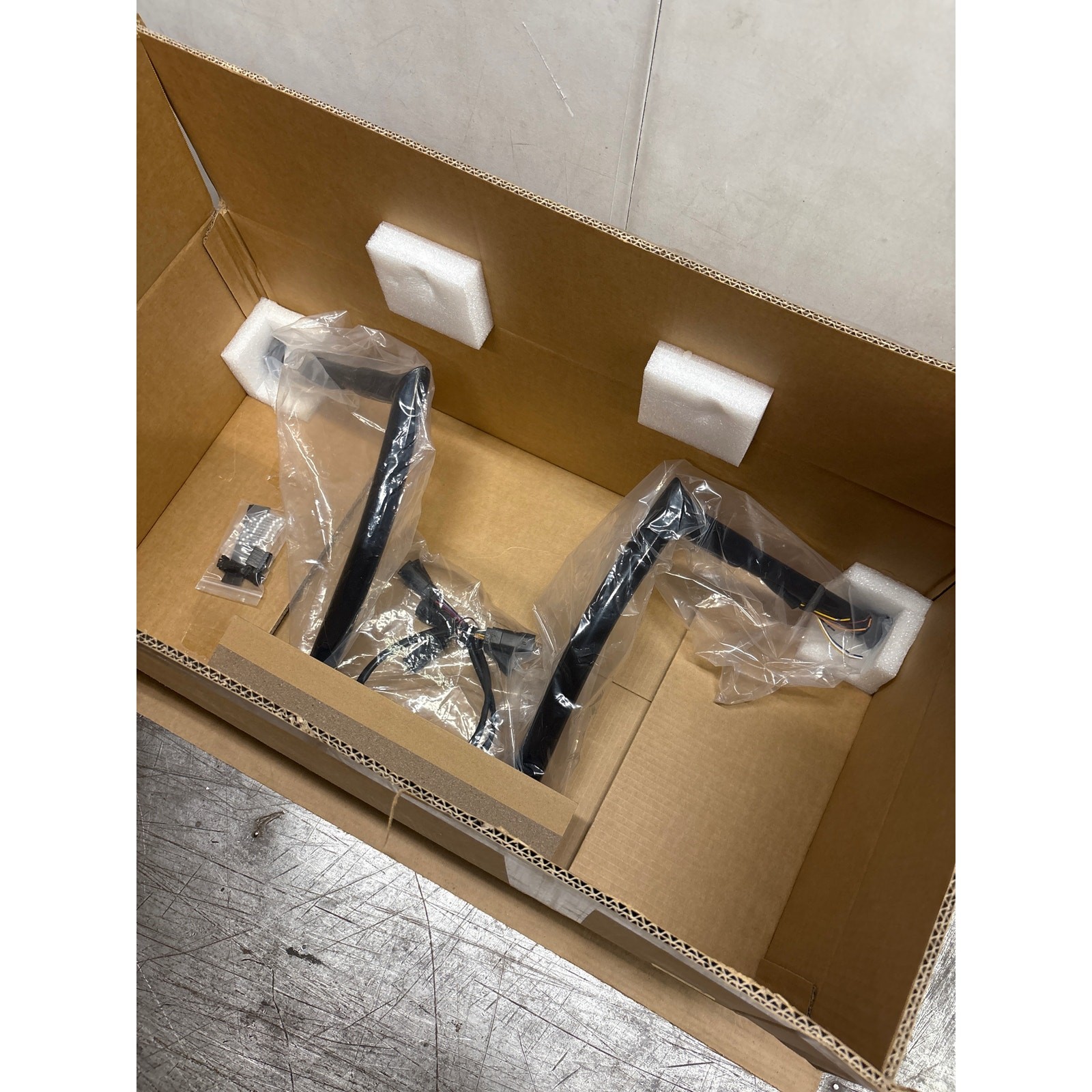 MoKitDora Road King Prewired Ape Hangers Classic 14" Rise Meathook Handlebar