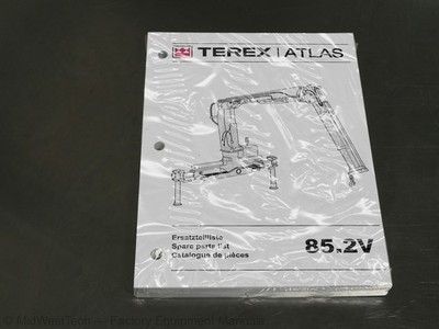Terex 85.2V Loader Crane Parts Manual Exploded View Diagram Book