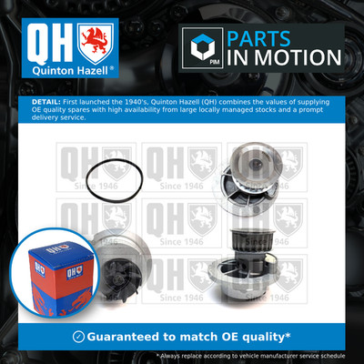Water Pump fits VAUXHALL ZAFIRA A 1.6 99 to 05 Z16XE Coolant QH 1334077 6334035